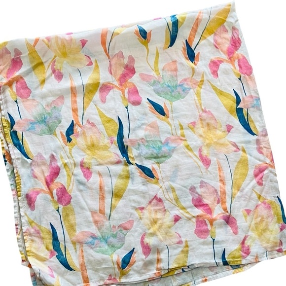 Aden + Anais Floral Print Swaddle Baby Blanket Scarf Nursing Coverup R2 - Picture 4 of 4
